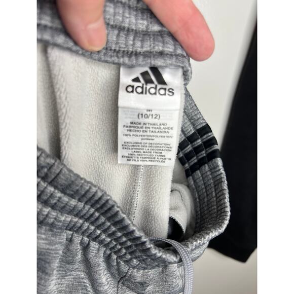 Adidas Hurley Youth Athletic Jogger Pants Lot of 2 Black Grey ~ Size 10/12 (M) - Picture 6 of 7